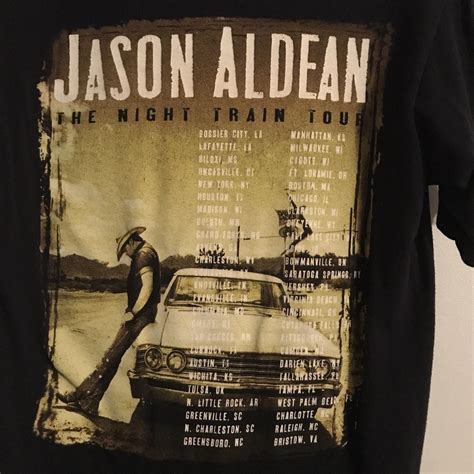 Jason Aldean 2013 Night Train Tour Shirt Size Depop