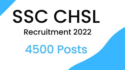 Ssc Chsl Recruitment 2022 Bhadravision