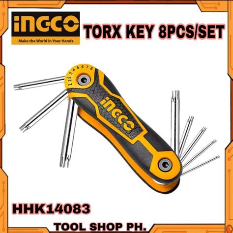 INGCO Pocket Torx Key 8pcs SET HHK14083 Lazada PH