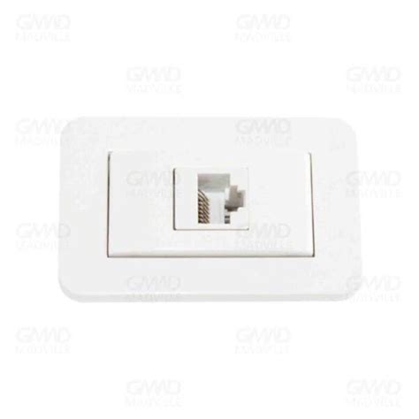 Tomada Para Moveis Rede RJ45 CAT5 Branco Lumitek MadeiraMadeira