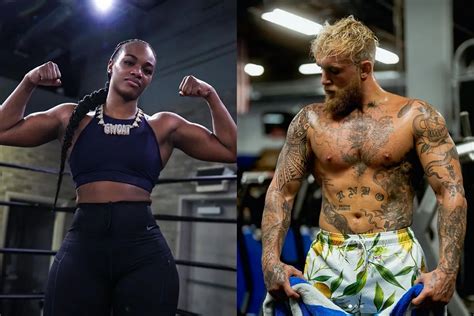 Campeã feminina de boxe também quer um pedaço de Jake Paul Estou