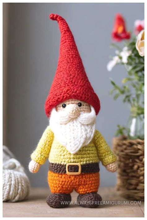 Amigurumi Gnome Crochet Free Pattern In 2024 Crochet Amigurumi Free