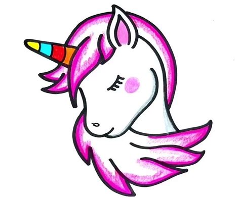 Unicorn Art Drawing Easy Step by Step For Beginners | Unicorn art ...