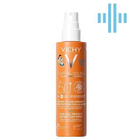 Сонцезахисний водостійкий спрей-флюїд Vichy Capital Soleil для чутливої ...