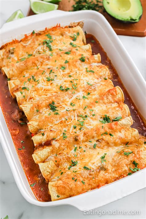 Slow Cooker Shredded Beef Enchiladas Eating On A Dime