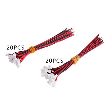 40pcs20pair Micro Min Jst Sh 125mm 2 Pin Male And Female Connector With Wireconnector With Wire