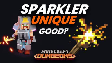 Sparkler Weapon Anniversary Event Weapon Unique Cutlass Minecraft Dungeons Youtube