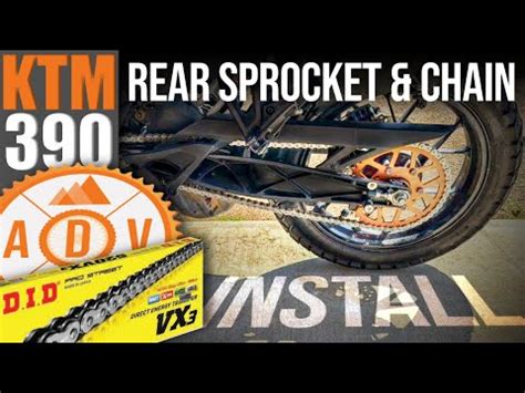 KTM 390 Adventure Power Parts 46T Rear Sprocket D I D Chain