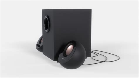 PC Speaker With Subwoofer 3D Model - TurboSquid 2023753