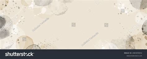 Abstract Biege Nude Watercolor Circle Stains Stock Vector Royalty Free Shutterstock