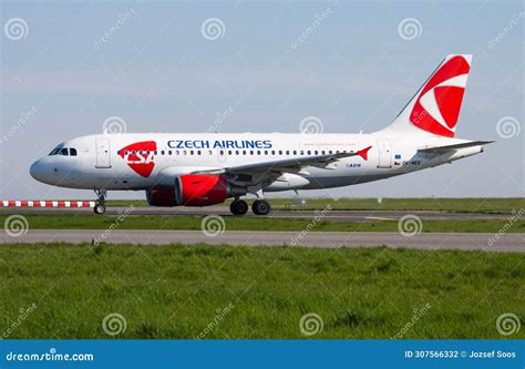 Csa Czech Airlines Passenger Plane At Airport Schedule Flight Travel Aviation And Aircraft