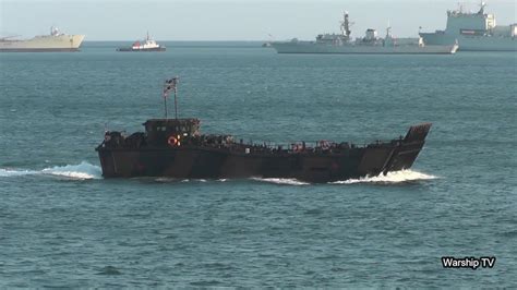 ROYAL MARINES LANDING CRAFT LCU MK 10 RETURNS TO DEVONPORT 23rd March