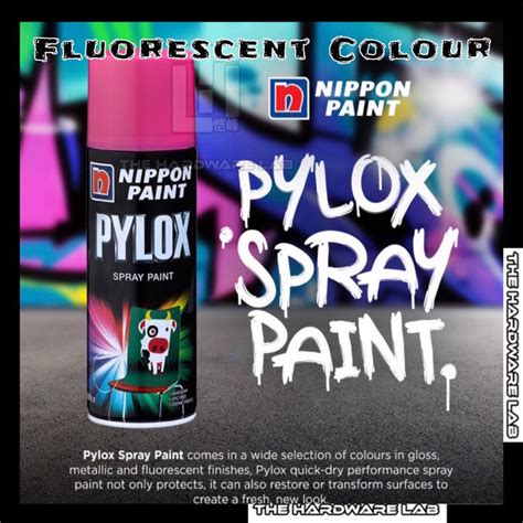 The Hardware Lab Nippon Paint Pylox Spray Paint Fluorescent Colour