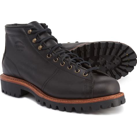 Chippewa Lace To Toe Field Boots In Black For Men Lyst