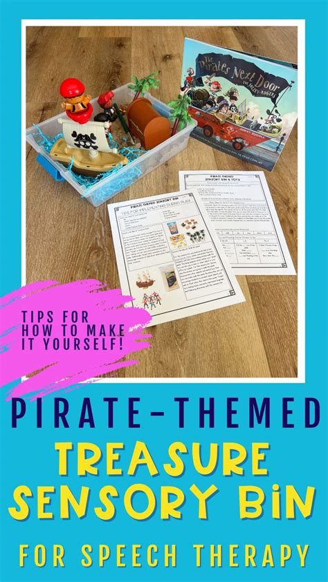 Pirate Treasure Sensory Bin For Speech Therapy Thedabblingspeechie