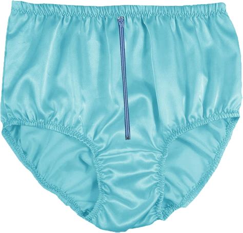 Color Briefs Panties Silky Shiny Nylon Knickers Bloomer Lingerie