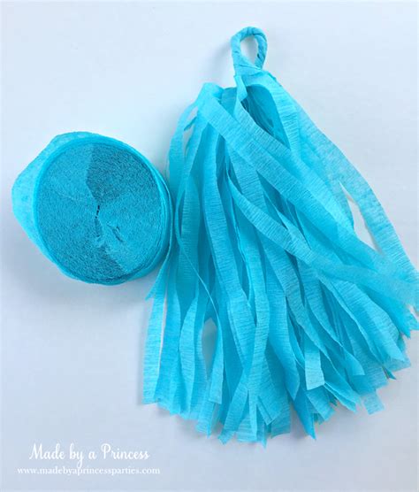 How To Make Tassel Garland Using Crepe Paper Streamers Made By A Princess