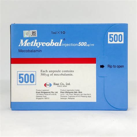 Methycobal Injection Mcg Ml E Farmasi My