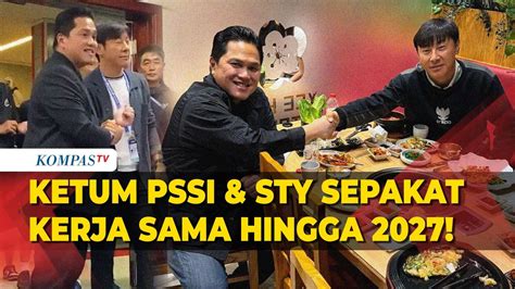 Ketum PSSI Erick Thohir Dan Shin Tae Yong Sepakat Lanjutkan Kerja Sama