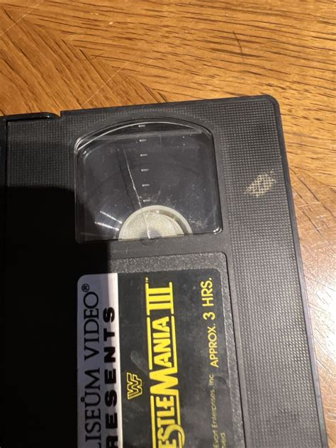 Wwf Wrestlemania Vhs Coliseum Video Tape Clamshell Hulk Hogan Andre