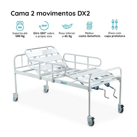 Cama Motorizada Dellamed Cama 3 movimentos Kit motorização