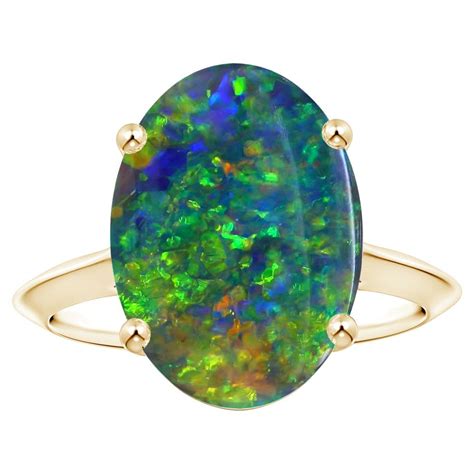 Customizable Angara Gia Certified Black Opal Solitaire Ring In Rose