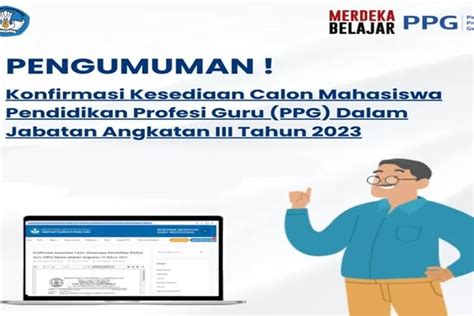 Pendidikan Profesi Guru Dalam Jabatan Angkatan Iii Akan Dimulai