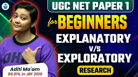 Ugcnet Beginners Guide Ugc Net Paper Research Exploratory Vs