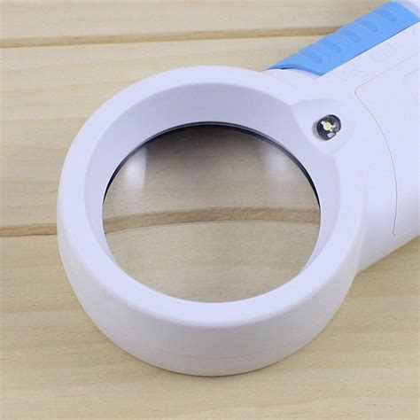 8x 44mm Magnifier Led Light Plastic Magnifying Glass With Flashlight Function In Calligraphy Tools