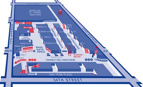 New York Penn Station Map