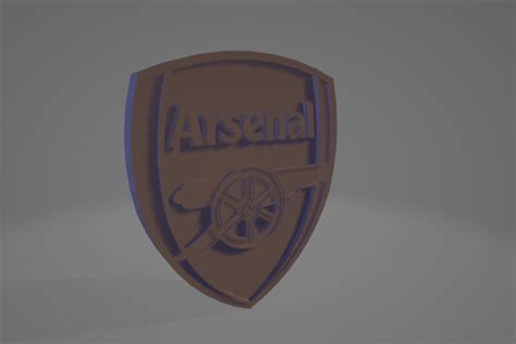 3D Printed Arsenal logo Wall art by Kwanzoo Studio | Pinshape