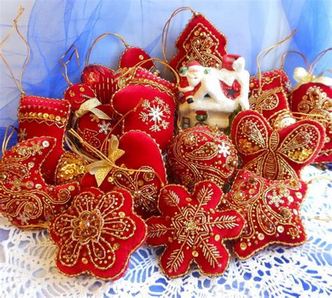 Beautiful Embroidered Christmas Ornaments Beads Magic