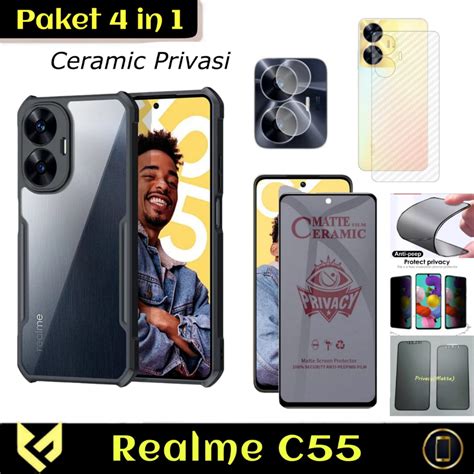 Jual Paket In Case For Realme C Softcase Fusion Free Tempered Glass