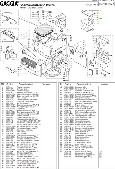 Gaggia Old Version Syncrony Digital Diagram E Ed Gaggia