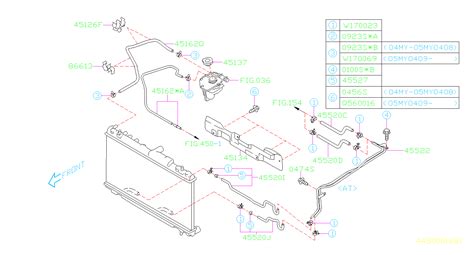 Subaru Forester Automatic Transmission Oil Cooler Hose Sa