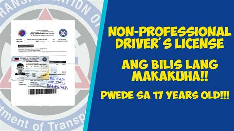 PAANO KUMUHA NG NON PROFESSIONAL DRIVER S LICENSE 2022 UPDATED STEP