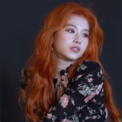 Twice Sana Orange Hair Hair Icon Ginger Hair