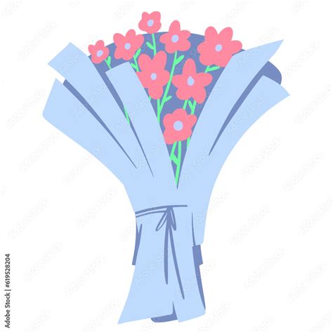 Flower bouquet illustration cartoon vector art cute Stock Vector ...