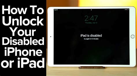 How To Unlock A Disabled IPhone Or IPad YouTube