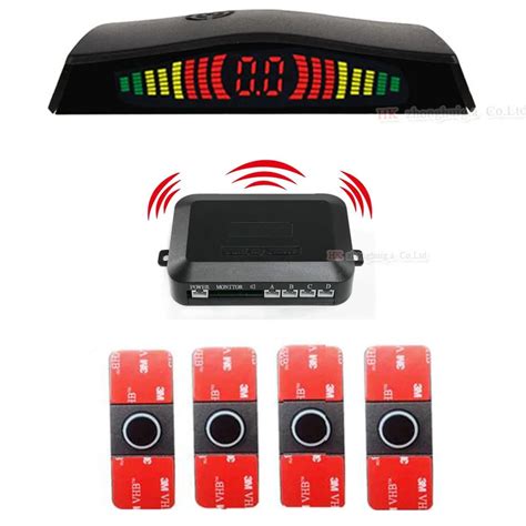 New Led Display Wireless Parking Sensor Kit Sensors Auto Car Reverse