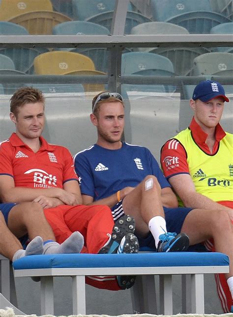 Stuart Broad Watches From The Sidelines With A Plaster On His