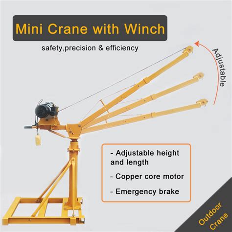 Kg Kg Kg Small Construction Lifts Electric Winch Mini Lifting