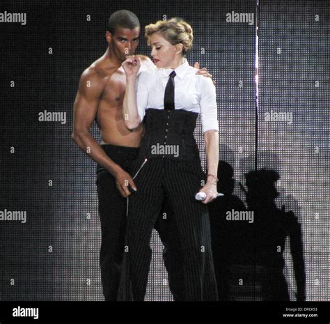 Madonna And Her Boyfriend Brahim Zaibat Perform On Stage During Her