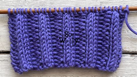 How To Knit The Rib Stitch Without Purling Rows Only