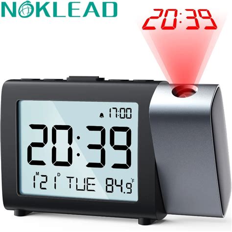 Noklead Led Digital Projection Alarm Clock Table Electronic Alarm Clock