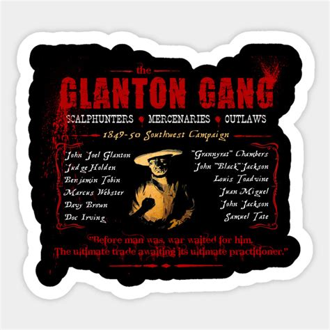 Blood Meridian Glanton Gang - Blood Meridian - Sticker | TeePublic