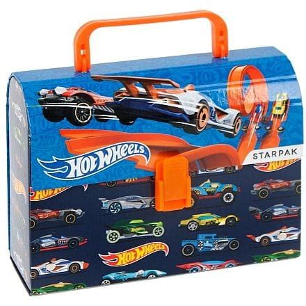 Teczka z szerokim grzbietem na zatrzask Starpak Hot Wheels St kuferek kolor różnokolorowy mm