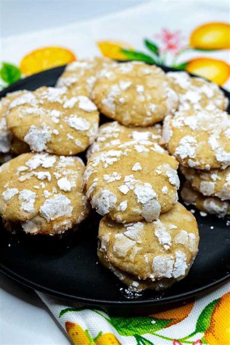 Meyer Lemon Crinkle Cookies The Night Owl Chef