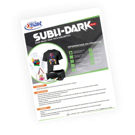 Papel Subli Dark Vinyl Inkjet Sublim Tico A C Folhas