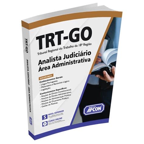 Apostila Trt Go Analista Judici Rio Rea Administrativa